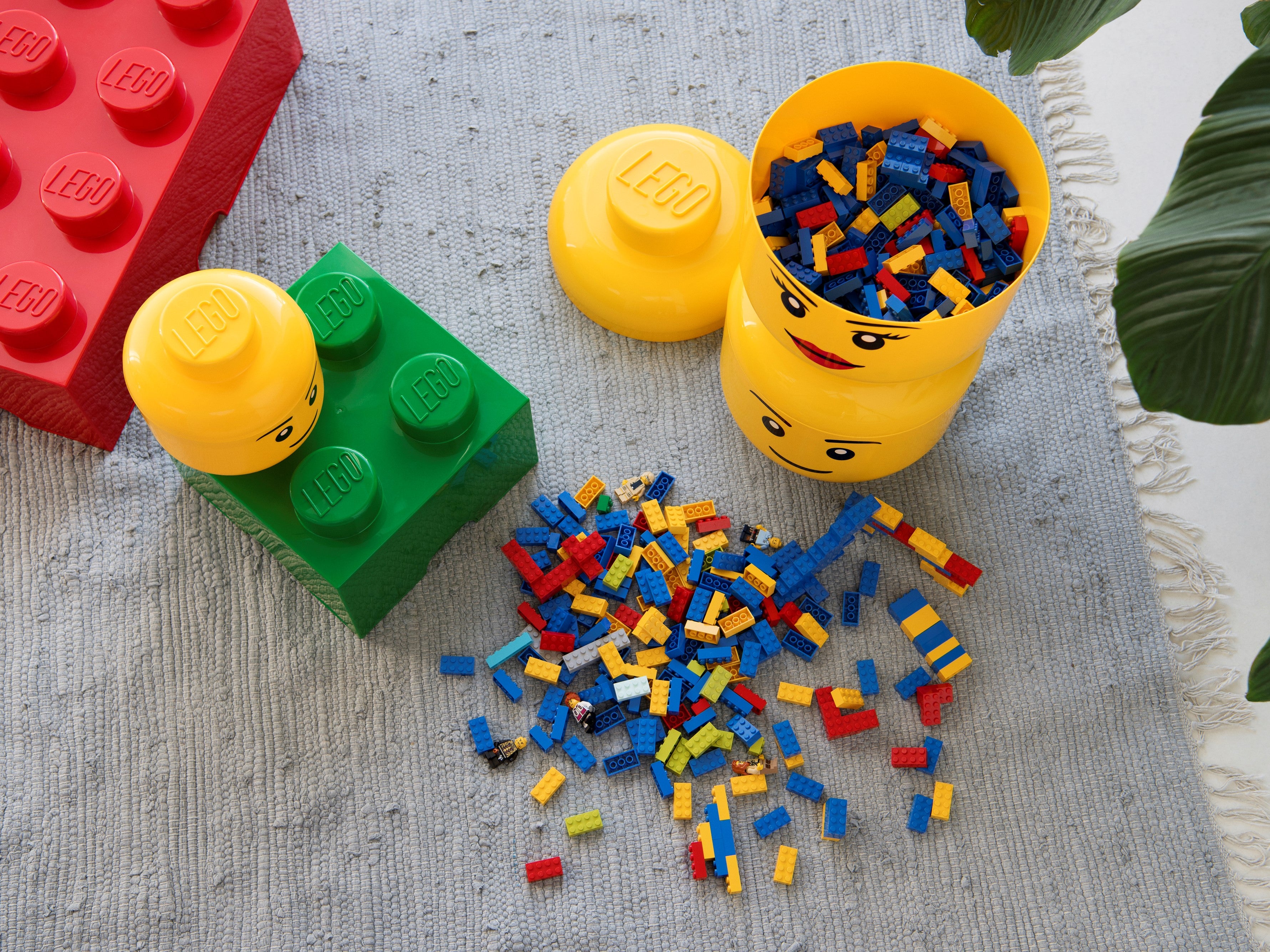 Lego Storage Head S Stackable & Fits Lego Storage Bricks For More Storage Fun